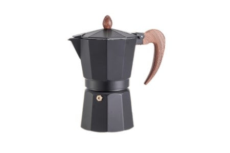Cafeteira Italiana Alumínio Preto 6 Xicaras de Expresso 300ml