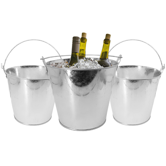 Balde Baldinho De Gelo Aço Inox Para Bebidas Cerveja Champanhe Vinho 7,6L