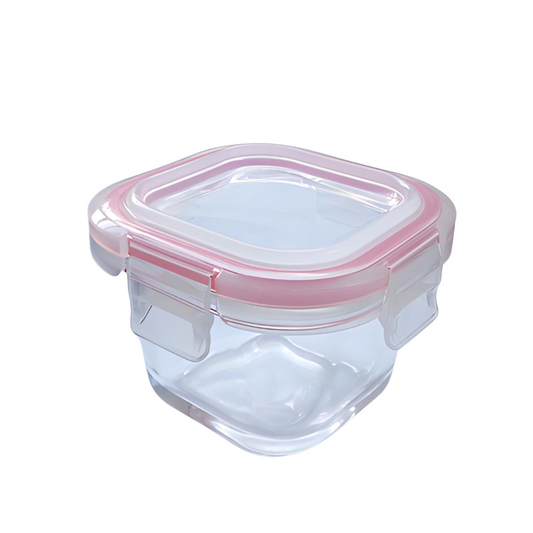 Pote Vidro Hermético Borossilicato Condimento Quadrado 200ml