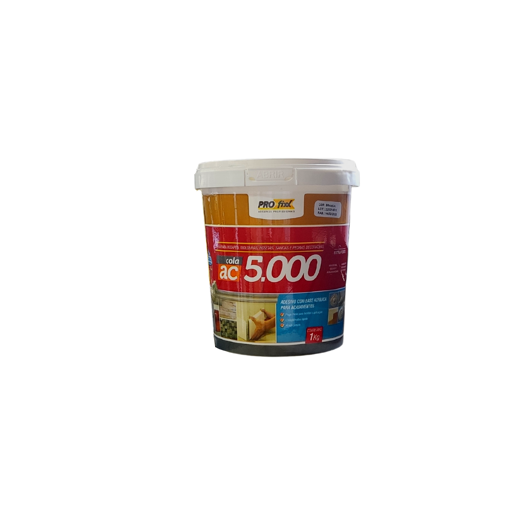 Cola Para Sanca Rodapé Moldura Ac5000 Ultra Rápida 1kg