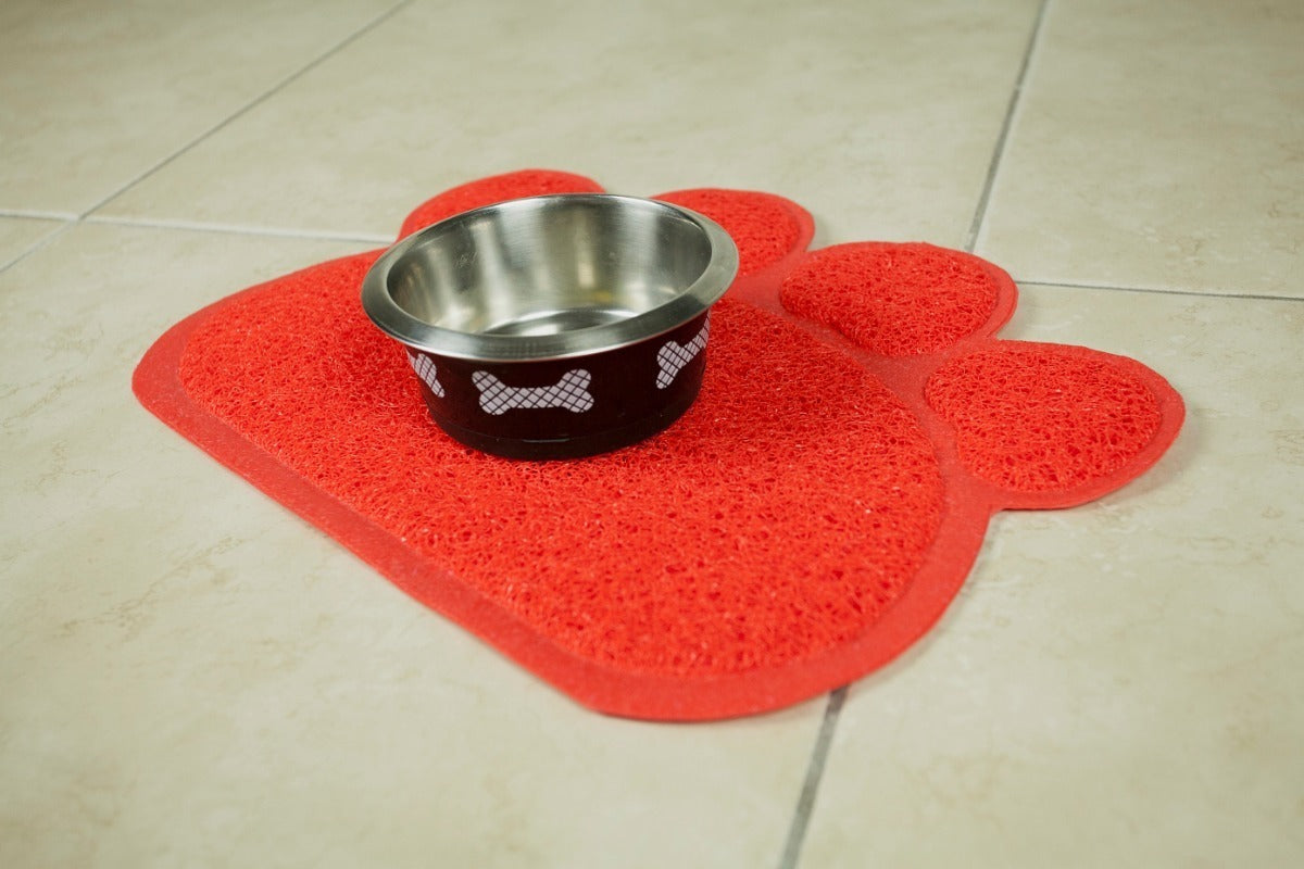 Tapete Pet Pata Em Pvc Para Cães E Gatos
