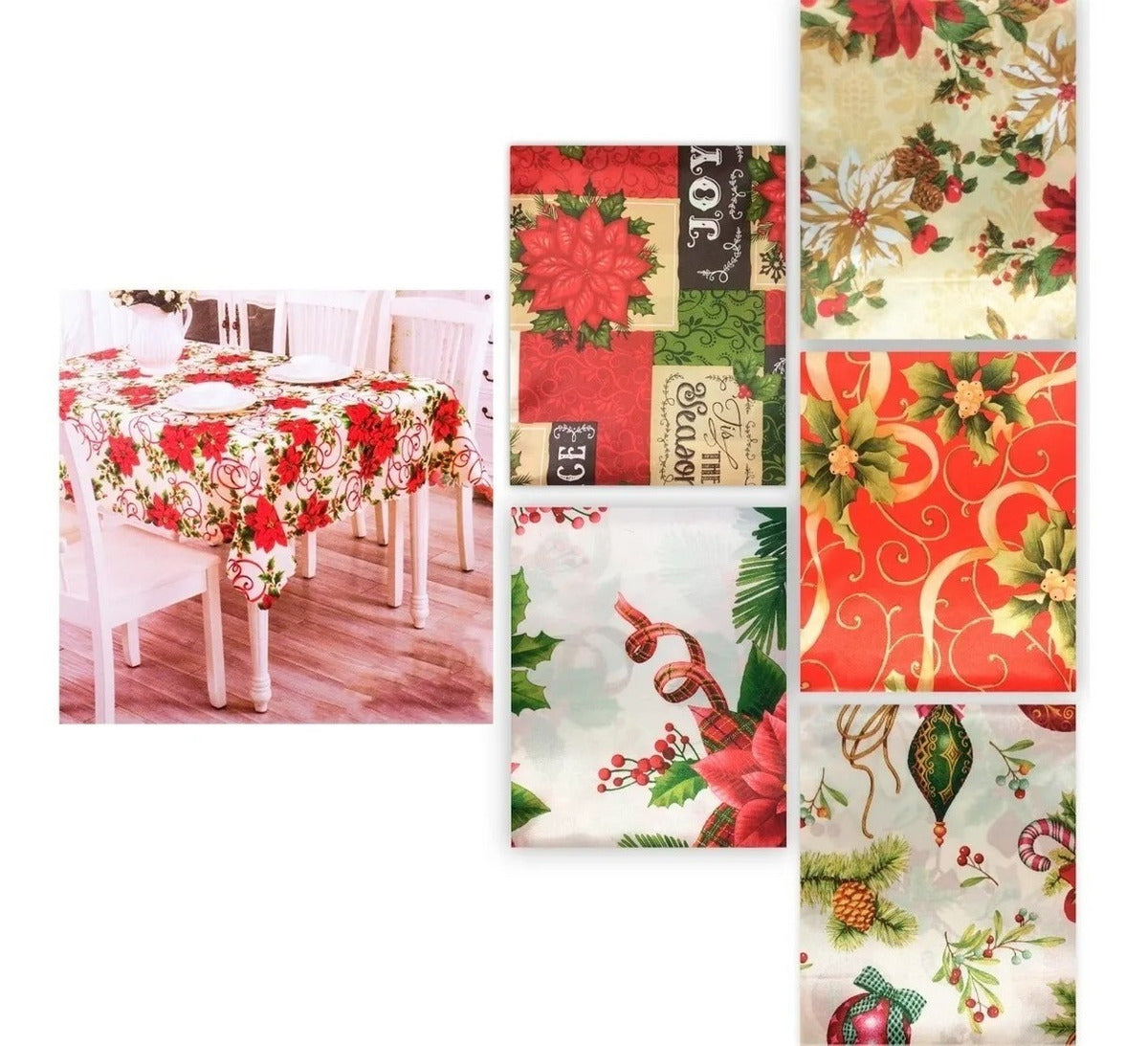 Toalha De Mesa Estampado Decoração De Natal 140x180 Cm