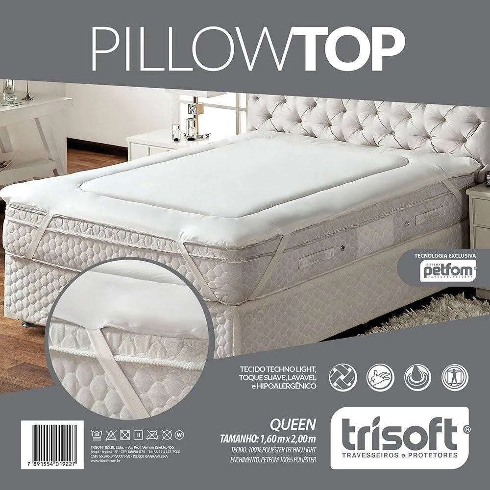 Protetor De Colchão Trisoft Pillow Top Queen (160x200x4cm)