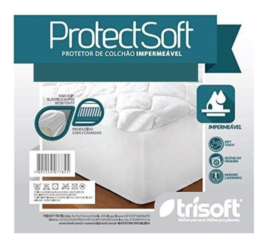 Capa Protetor Colchão Queen Impermeável Protect Soft Trisoft