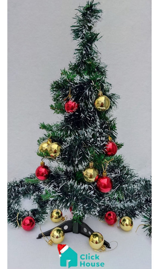 Arvore De Natal Pinheiro 90 Cm + 38 Brindes Decorativos