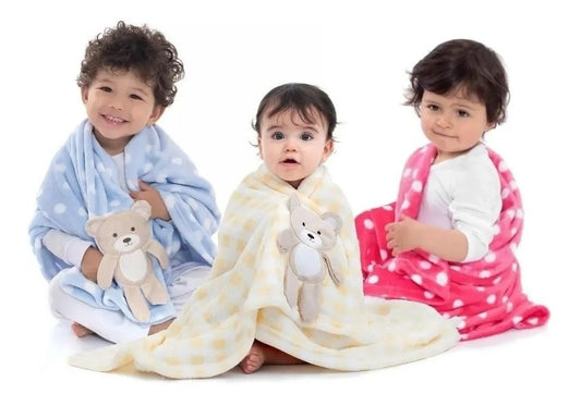 Manta Soft Anti-alérgico Bichinhos Bebê Infantil Cobertor