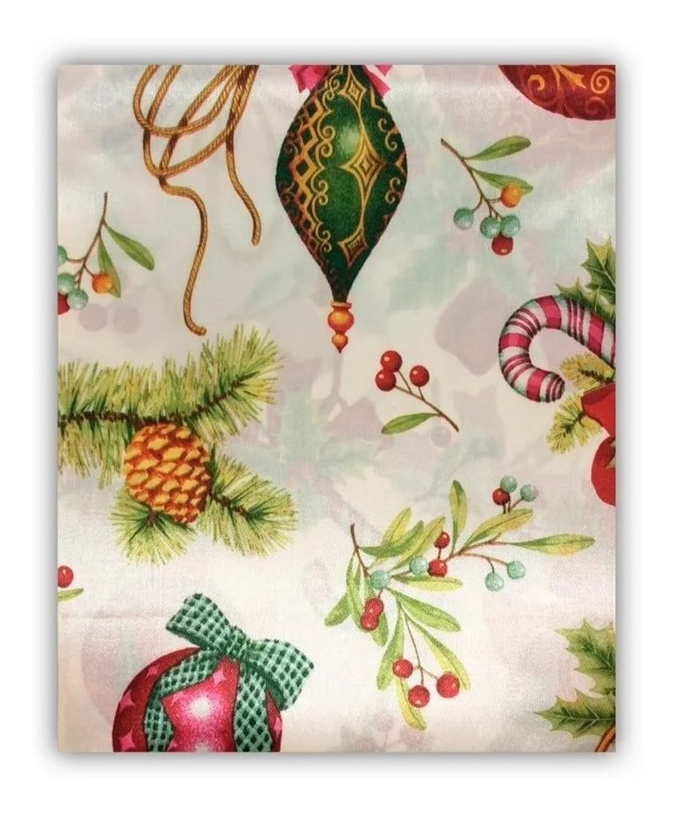 Toalha De Mesa Estampado Decoração De Natal 140x180 Cm