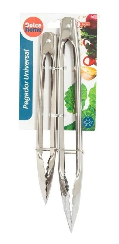Pegador Universal Multiuso Inox Para Churrasco Salada Gelo