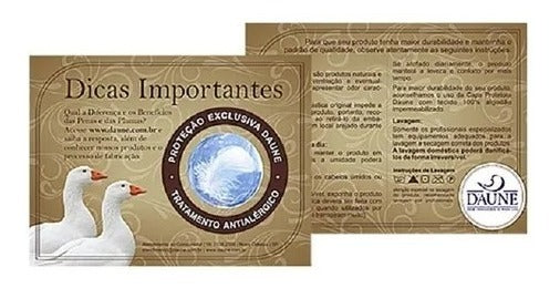Travesseiro 80% Pena De Ganso 20% Pluma De Ganso - Daune