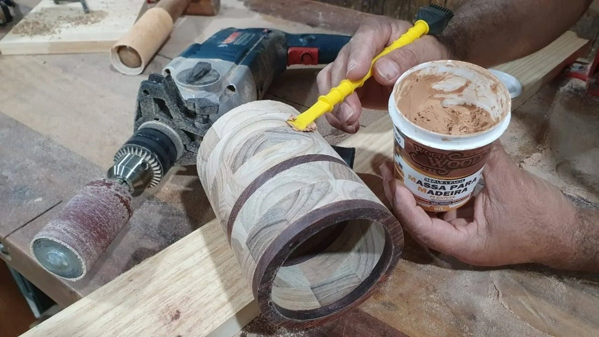 Massa Para Madeira Reparo Fácil Wood Wood 90gr