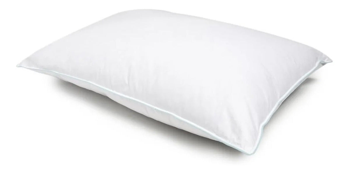 Travesseiro Daune 100% Plumas De Ganso Tradicional 70cm Cor Branco