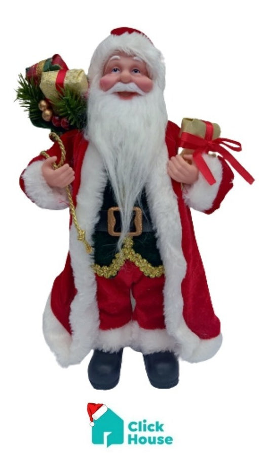 Boneco Papai Noel Decoração Natalina Enfeite 30 Cm 0
