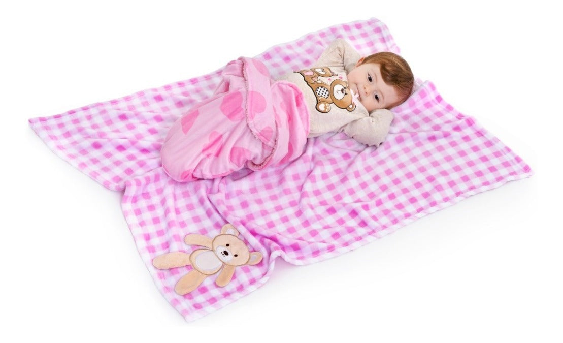 Manta Soft Anti-alérgico Bichinhos Bebê Infantil Cobertor
