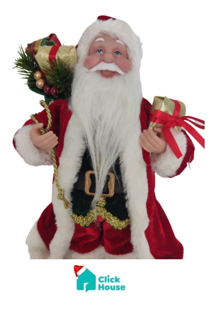 Boneco Papai Noel Decoração Natalina Enfeite 30 Cm 0