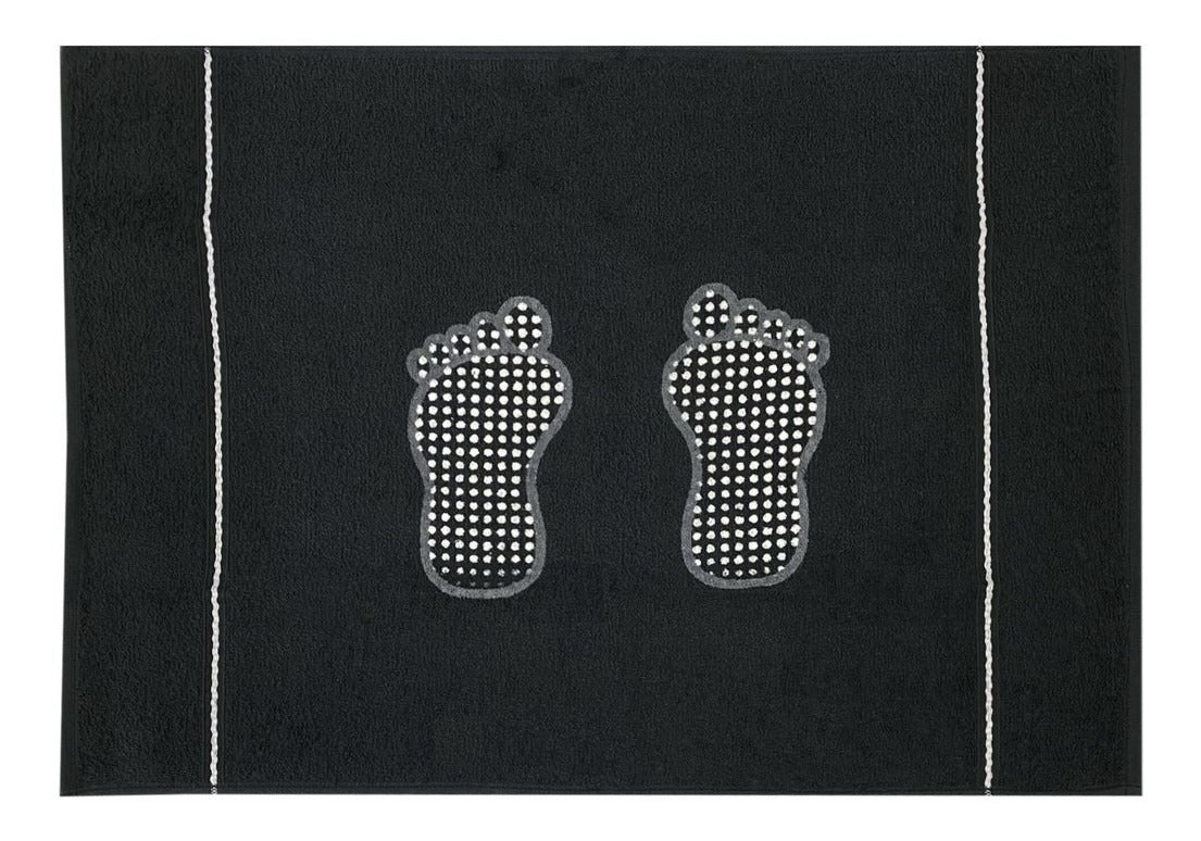 Toalha De Piso Plus C/ Puff Pezinhos Antiderrapante 60x44cm