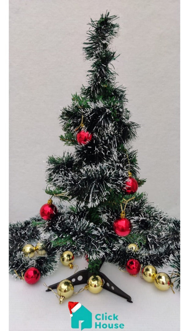 Arvore De Natal 120 Cm 110 Galhos + 38 Brindes Decorativos
