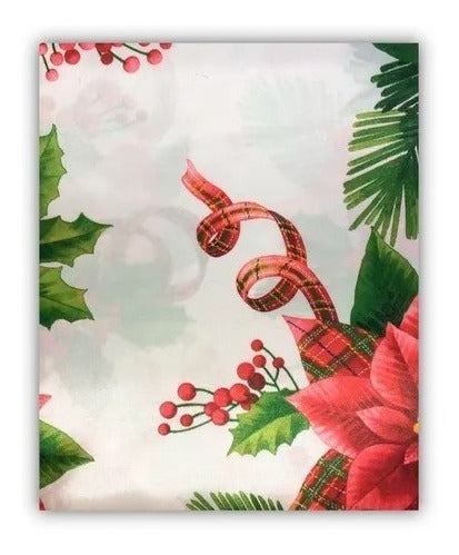 Toalha De Mesa Estampado Decoração De Natal 140x180 Cm