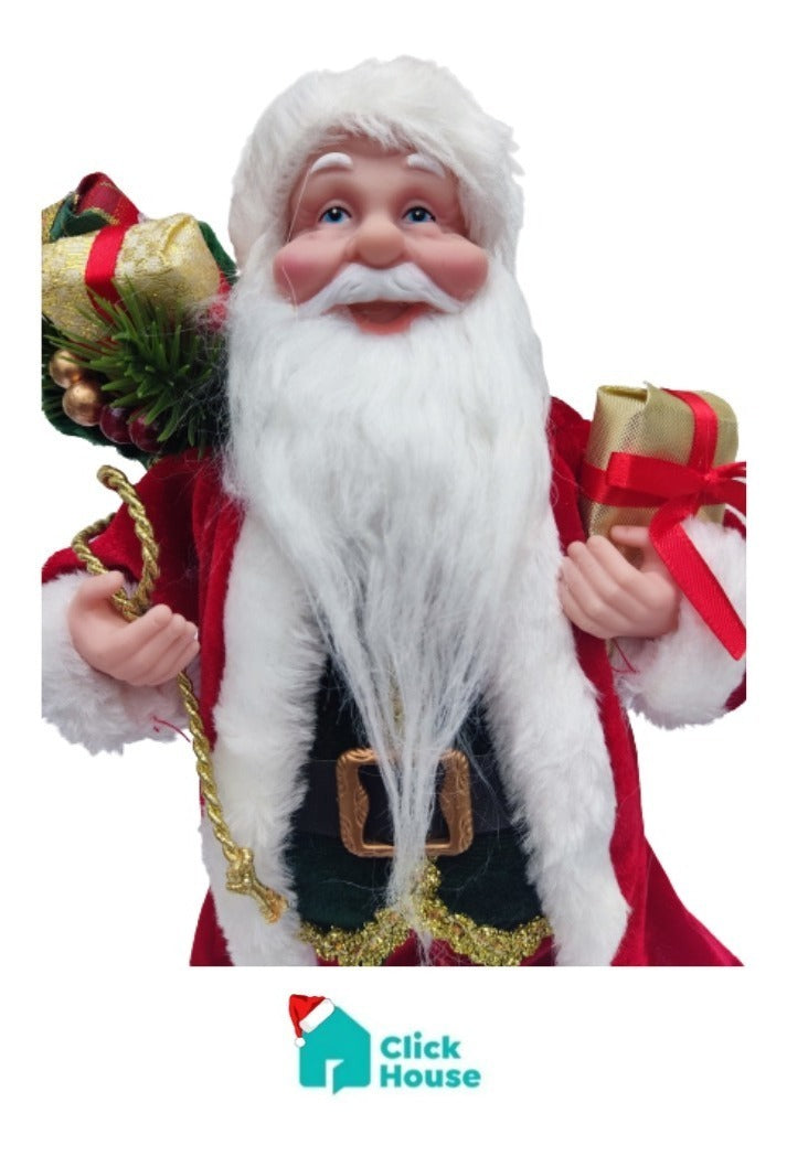 Boneco Papai Noel Decoração Natalina Enfeite 30 Cm 0