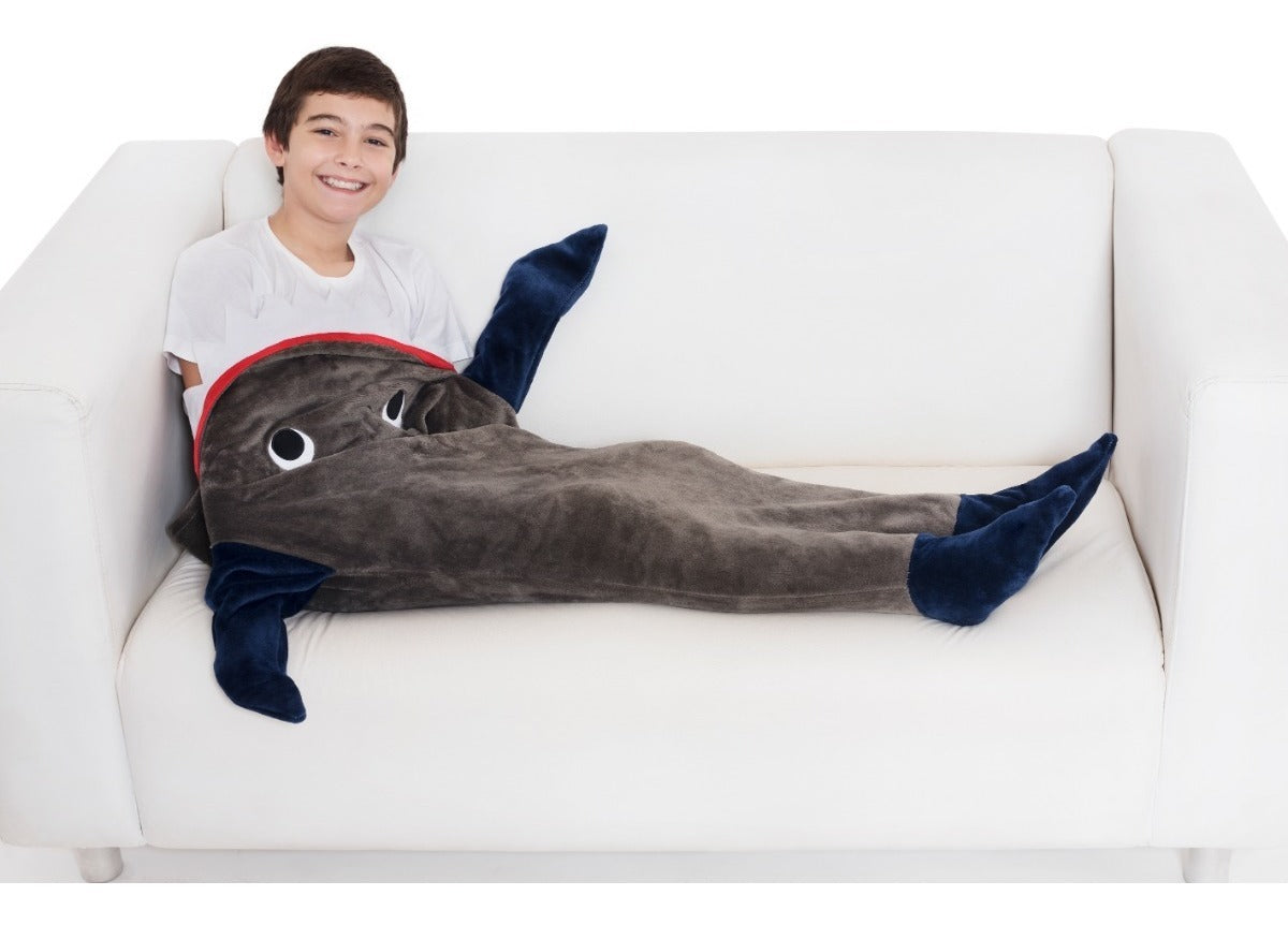 Saco De Dormir Infantil Cobertor Tubarão Manta Baby Shark