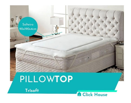 Protetor De Colchão Trisoft Pillow Top Solteiro (90x190x4cm)