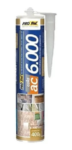 Cola Adesiva Ac 6000 Para Espuma Mdf Gesso Pro Fixx 400g