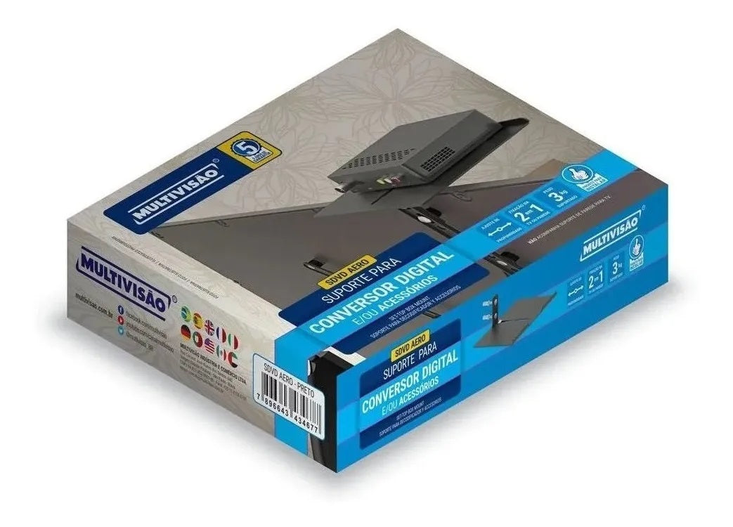 Suporte Para Acessórios Conversor Digital Dvd Blu-ray
