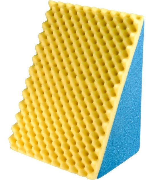 Travesseiro Inteligente Luckspuma Encosto Triângular 65cm X 30cm Cor Azul/amarelo