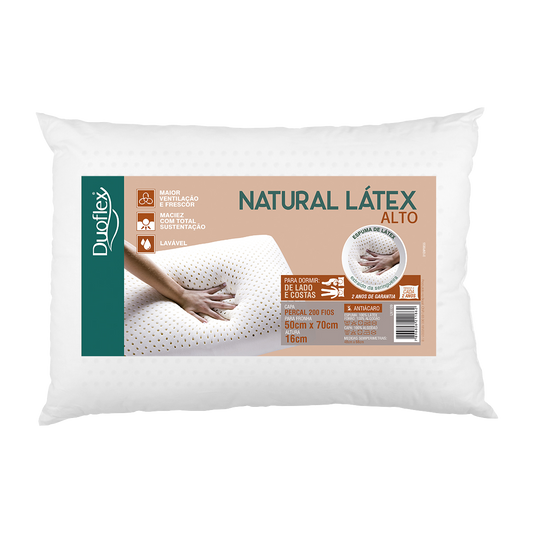 Travesseiro Natural Látex 50x70x16 Duoflex (e-com) Ln1109