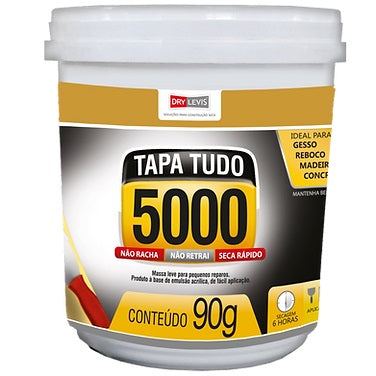 Massa Tapa Tudo 5000 Pote De 90g + Bisnaga 420g Zero Trinca