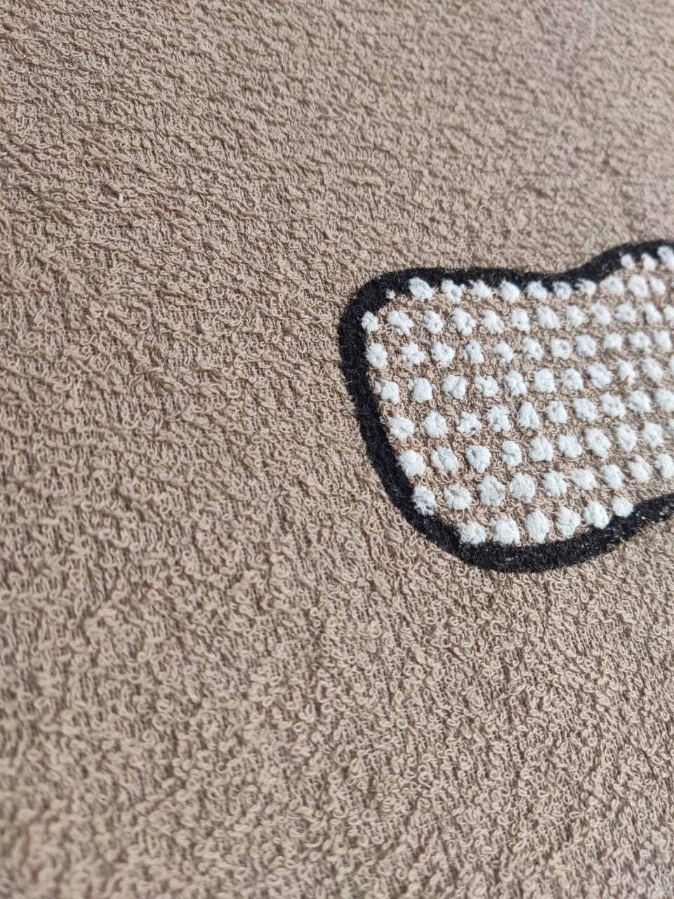Toalha De Piso Plus C/ Puff Pezinhos Antiderrapante 60x44cm